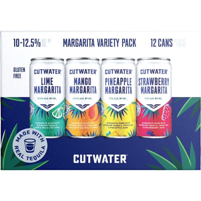 CUTWATER MARGARITA VARIETY PACK 12 Pack 200mL
