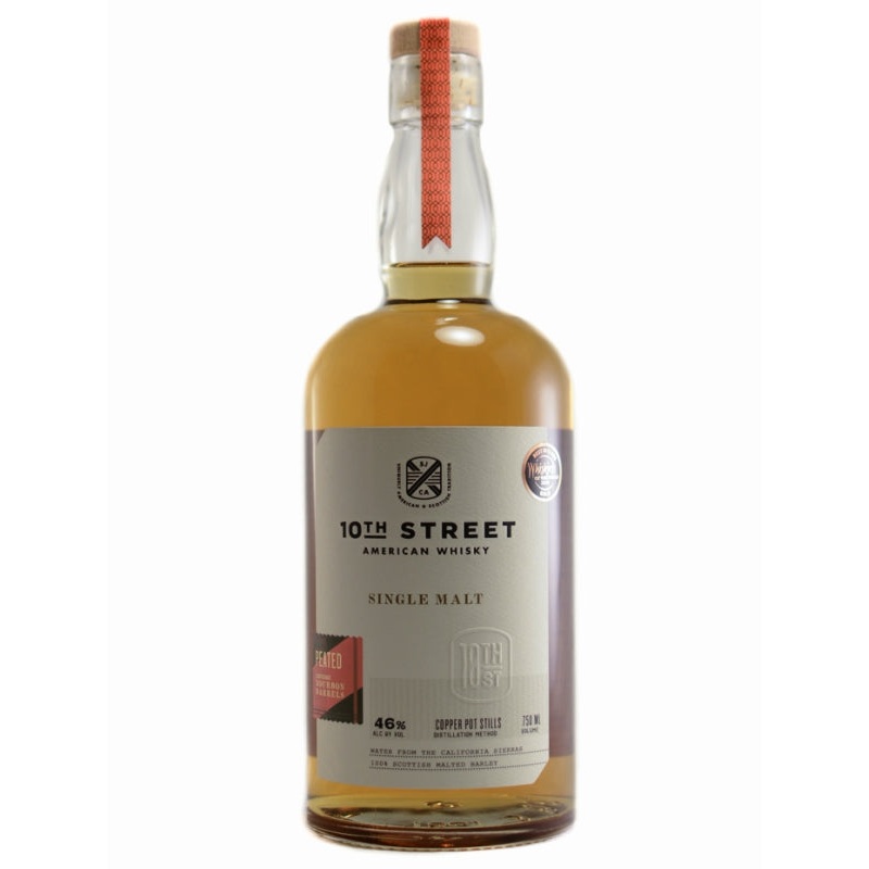 10th Street Peated American Single Malt Whiskey 750ml
