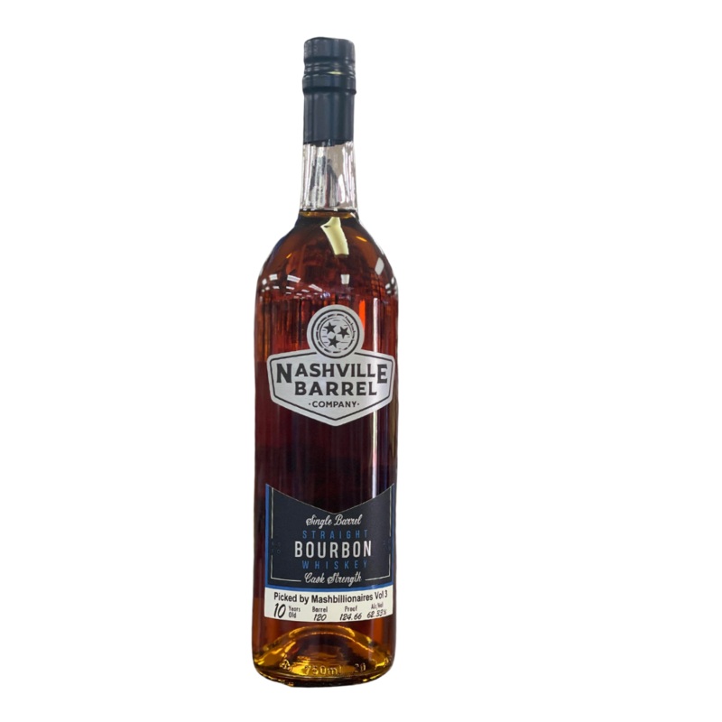 Nashville Barrel Co. 10 Yr Single Barrel Pick Bourbon Whiskey #120 750ml