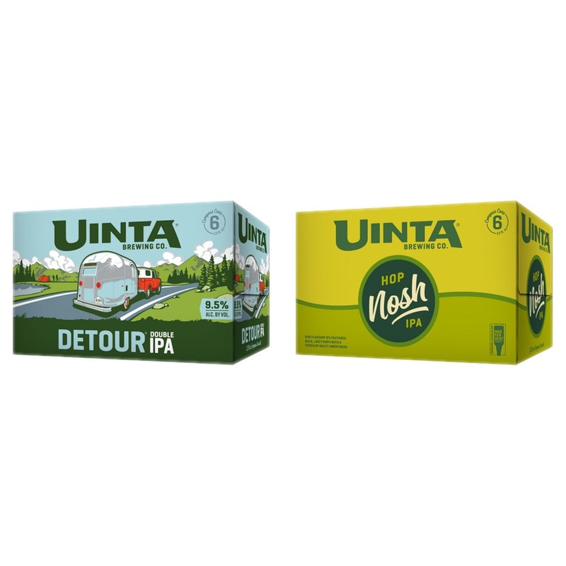 Uinta Detour Double IPA 24 Pack & Uinta Hop Nosh IPA 24 Pack Bundle