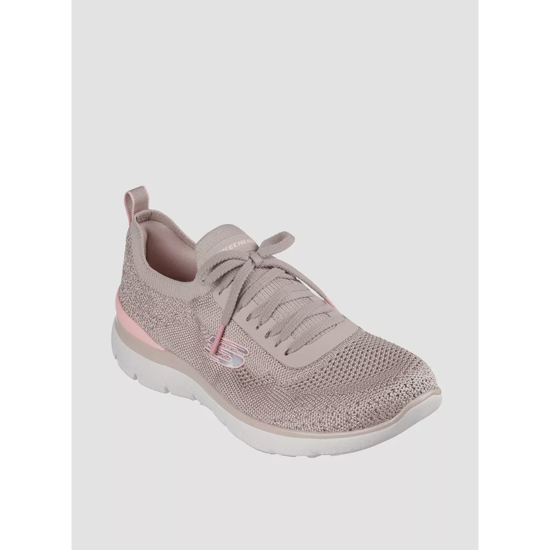 Women’s Skechers Women’s Textured Sports Shoes with Lace-Up Closure – 150122-TPPK 5