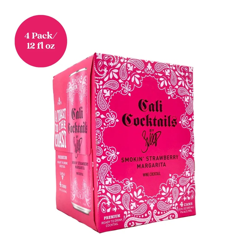 19 Crimes Cali Cocktails by Snoop Smokin’ Strawberry Margarita RTD Cocktail 4pk 12 fl oz Cans