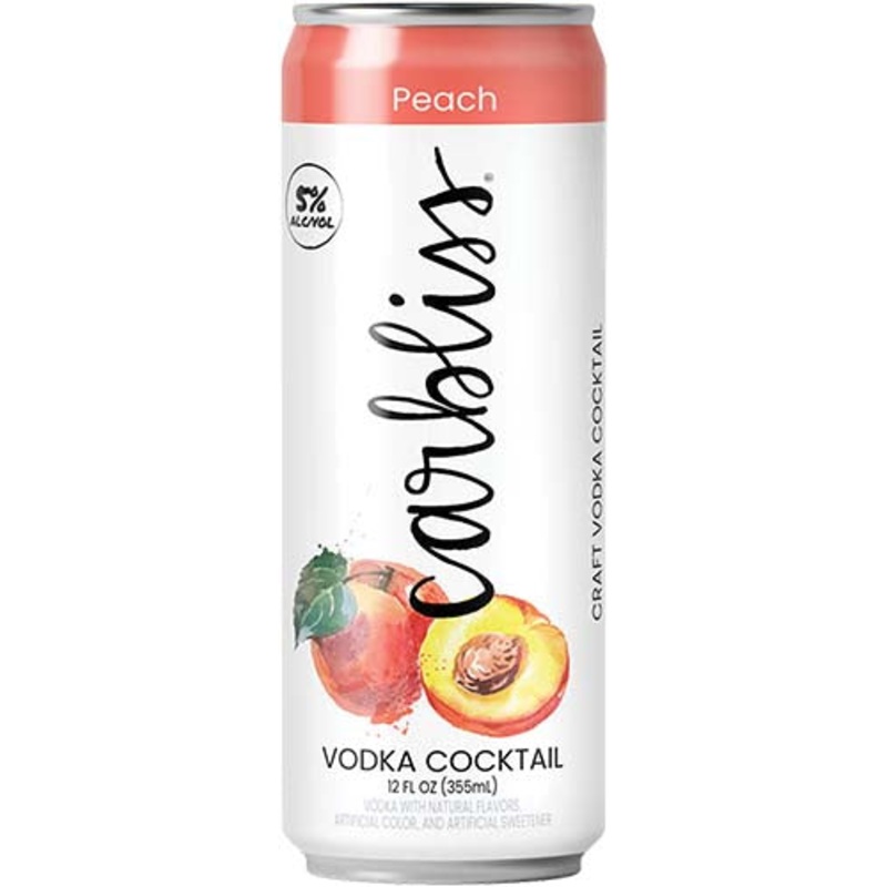 (24pk cans) Carbliss Peach Vodka Cocktail, USA (12oz)