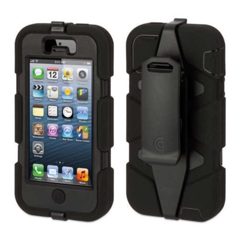 Survivor Griffin Military Duty Case & Belt Clip For Iphone 5 Black