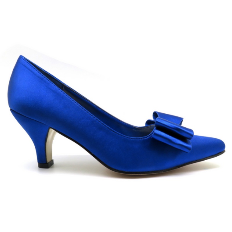 Valenti Franco Rally-7 Women Slip On Pointy Toe Heel Shoe Royal Blue-SHG 7