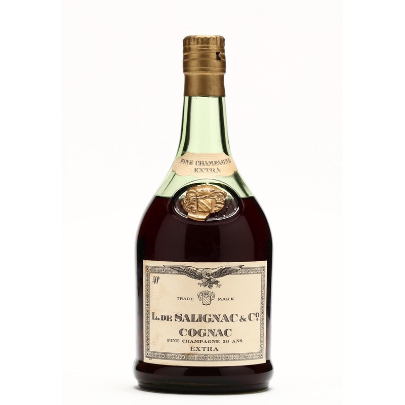 L De Salignac Fine Champagne Extra Cognac 50 Year Old 1960s
