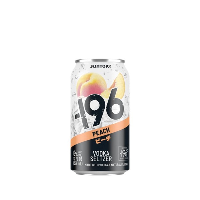 ‘-196 Peach Vodka Seltzer