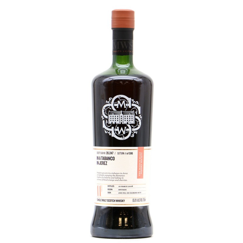 Glen Moray 2008 11 Year Old SMWS 35.247 Tabanco in Jerez 65%
