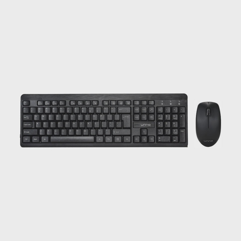 Unno Tekno Klass Wireless Keyboard & Mouse Combo Spanish KB6741BK